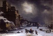 Rembrandt Harmensz Van Rijn City wall in the winter china oil painting artist